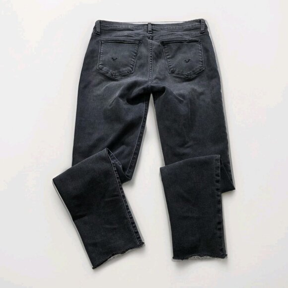 Hudson Natalie Jeans Womens 28 Gray Mid Rise Skinny Raw Hem Stretch Grunge Boho - Picture 12 of 14